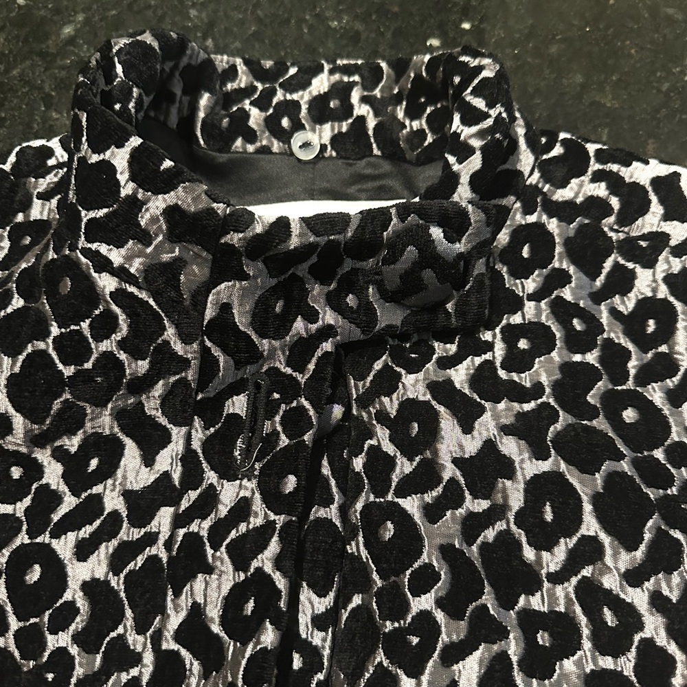 Rachel Roy Textured Velvet & Silk Blend Lightweight Coat Jacket Size 6 - Picture 13 of 15